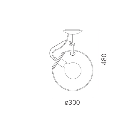 Artemide - Miconos Soffitto Cromo Lucido
